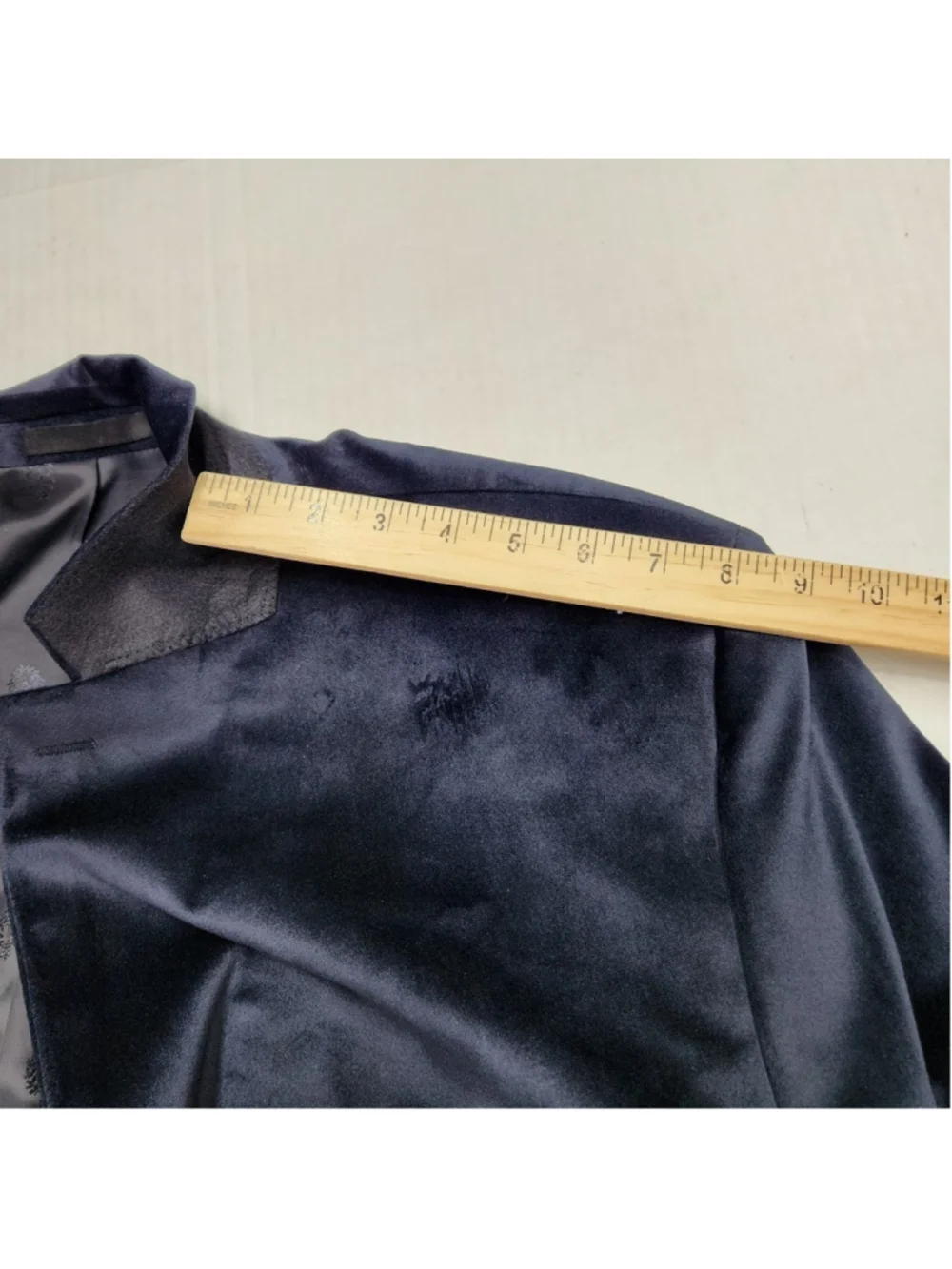 Ralph Lauren mens Lexington Blazer 50L Navy Velour 2-Button Jacket